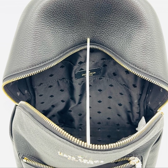 Kate Spade Leila Medium Dome Backpack Leather Black - Picture 8 of 12
